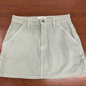 Sage Carpenter Mini Skirt